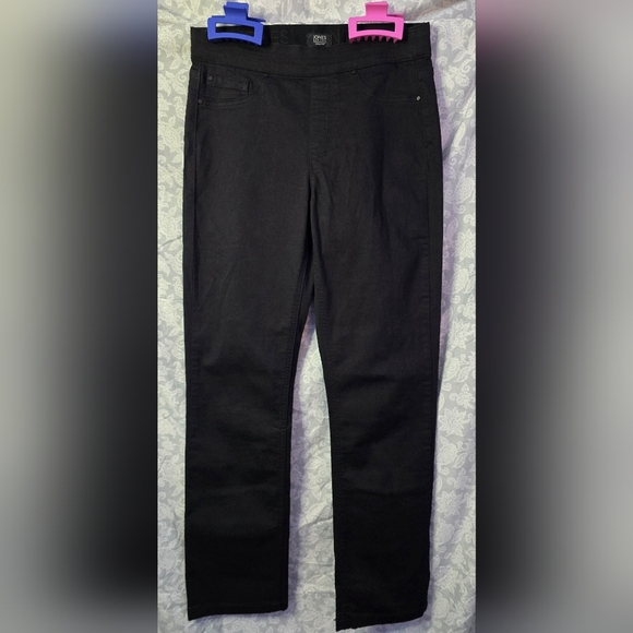 Jones New York Pants - Jones New York Signature Lexington Straight Pants Black Sz 8 NWOT Stretch Waist